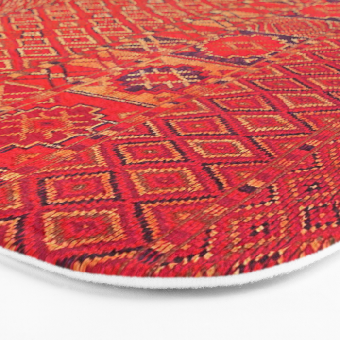 Orange Traditional Moroccan Berber Rug Design B30 Bath Mat Gallery Image 3