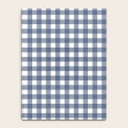 Gingham Plaid Pattern in Navy Blue and White Notebook Gallery Image 4