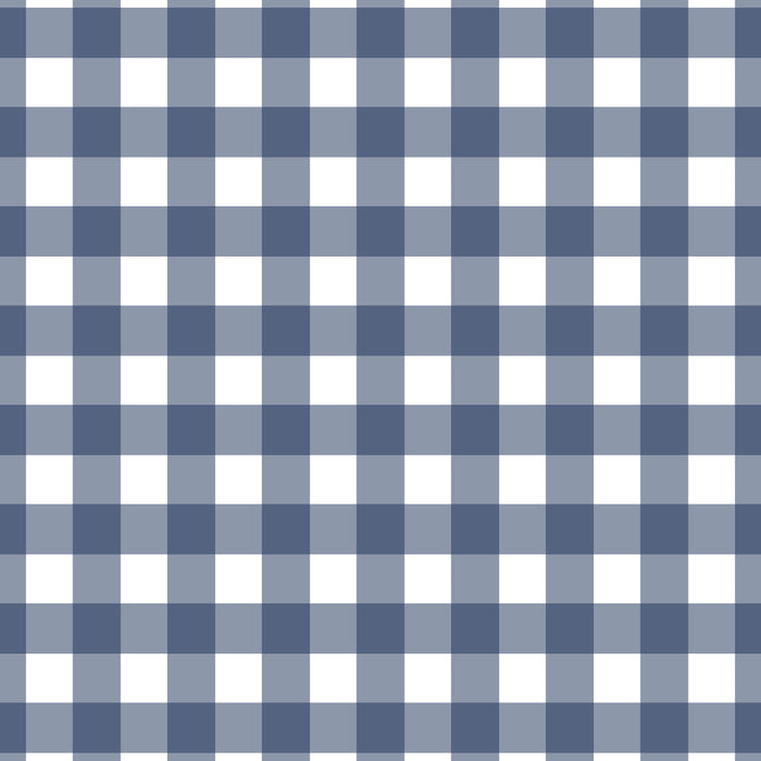 Gingham Plaid Pattern in Navy Blue and White Coffee Mug Gallery Image 2
