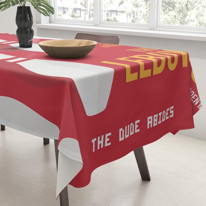 The Big Lebowski, alternative movie poster, Coen brothers film, Jeff Bridges is the dude Tablecloth Gallery Image 3