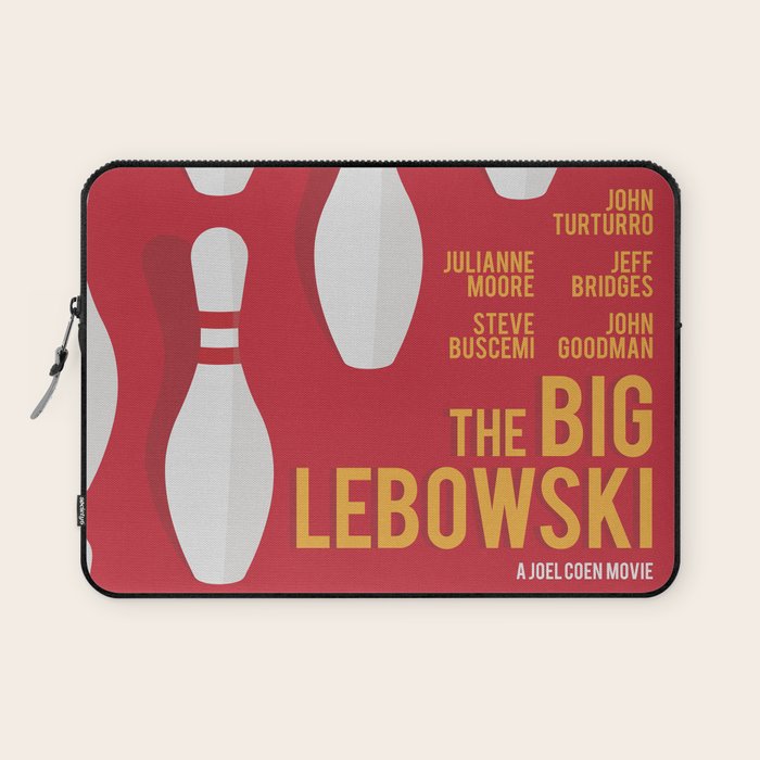 The Big Lebowski, alternative movie poster, Coen brothers film, Jeff Bridges is the dude Laptop Sleeve Gallery Image 1