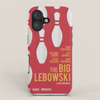 The Big Lebowski, alternative movie poster, Coen brothers film, Jeff Bridges is the dude iPhone Case Gallery Image 1