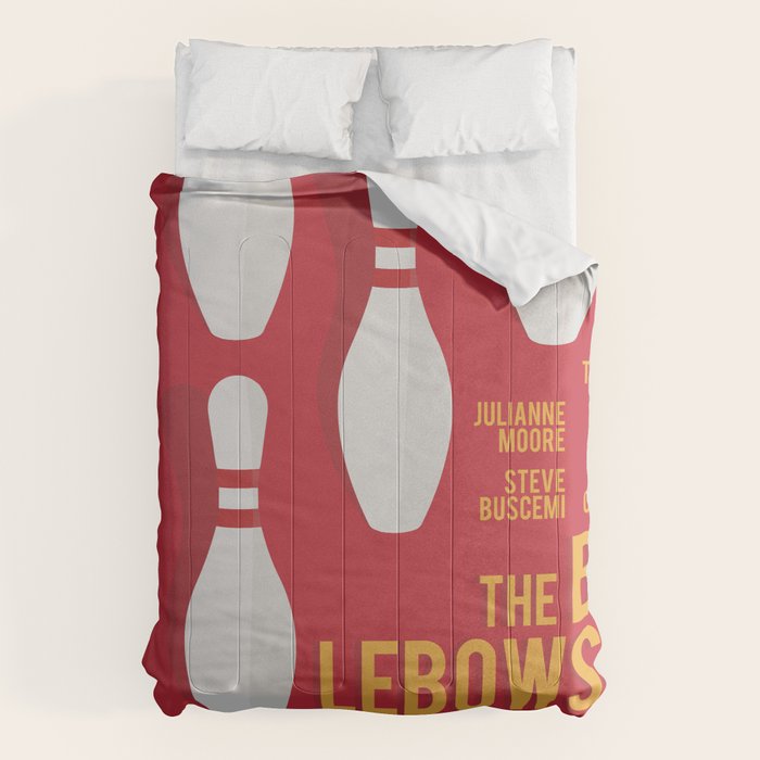 The Big Lebowski, alternative movie poster, Coen brothers film, Jeff Bridges is the dude Comforter Gallery Image 1