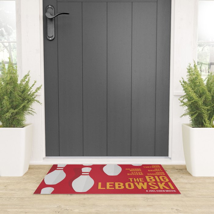 The Big Lebowski, alternative movie poster, Coen brothers film, Jeff Bridges is the dude Welcome Mat Gallery Image 3