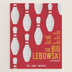 The Big Lebowski, alternative movie poster, Coen brothers film, Jeff Bridges is the dude Jigsaw Puzzle Gallery Image 1