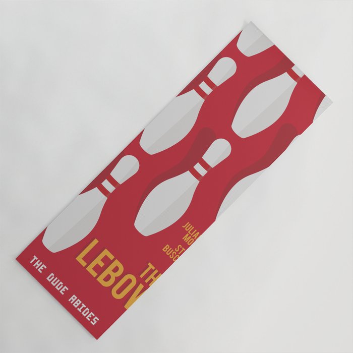 The Big Lebowski, alternative movie poster, Coen brothers film, Jeff Bridges is the dude Yoga Mat Gallery Image 1