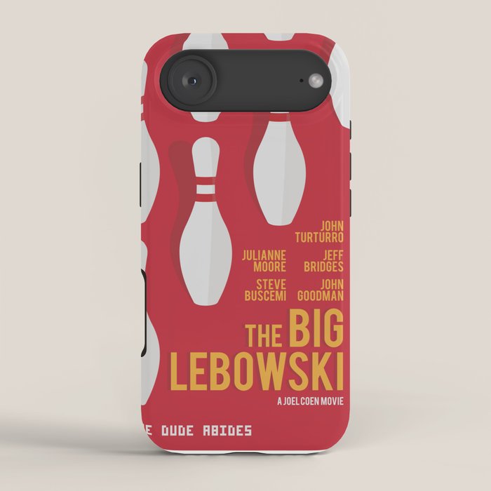 The Big Lebowski, alternative movie poster, Coen brothers film, Jeff Bridges is the dude iPhone Case Gallery Image 2