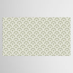 Surfside Deco . Lush Green on Neutral Tablecloth Gallery Image 2