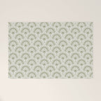 Surfside Deco . Lush Green on Neutral Welcome Mat Gallery Image 1