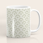 Surfside Deco . Lush Green on Neutral Coffee Mug Gallery Image 1