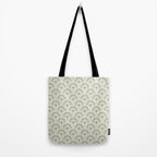 Surfside Deco . Lush Green on Neutral Tote Bag Gallery Image 2
