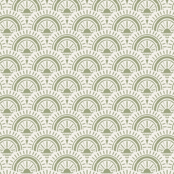 Surfside Deco . Lush Green on Neutral Coffee Mug Gallery Image 2