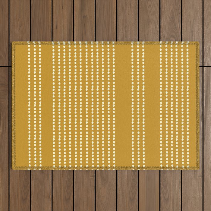 Spotted, African Pattern in Yellow Outdoor Rug Gallery Image 1