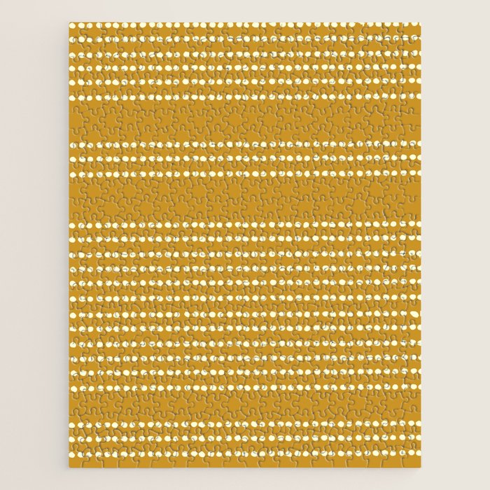 Spotted, African Pattern in Yellow Jigsaw Puzzle Gallery Image 1