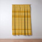 Spotted, African Pattern in Yellow Window Curtain Gallery Image 3