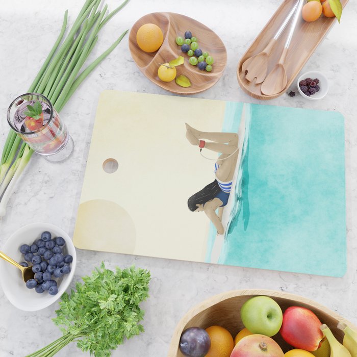 Wait for your perfect wave C Cutting Board Gallery Image 2
