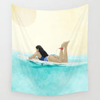Wait for your perfect wave C Wall Tapestry Gallery Image 4