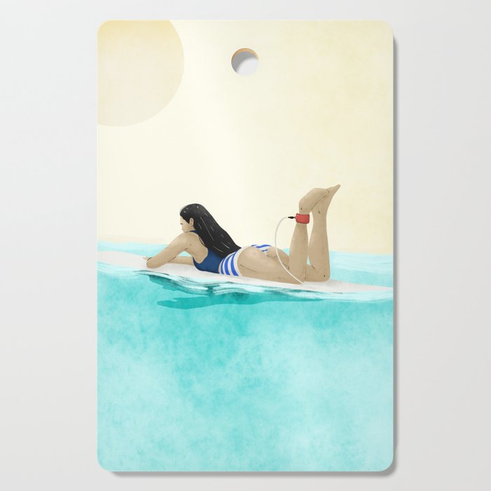 Wait for your perfect wave C Cutting Board Gallery Image 1