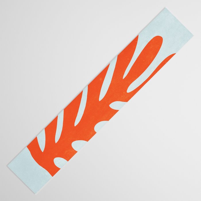 Fire Red: Wild Leaf | Matisse Foliage Paper Cutouts 01 Table Runner Gallery Image 3