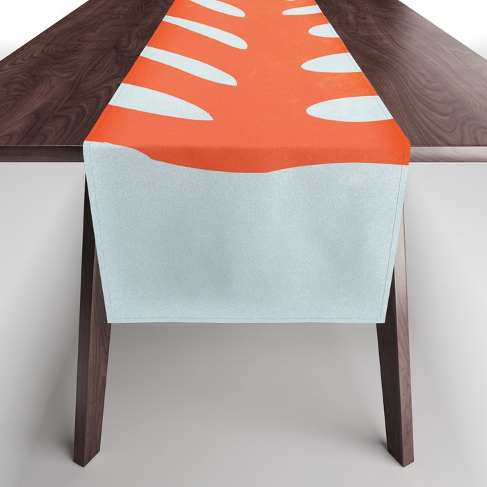 Fire Red: Wild Leaf | Matisse Foliage Paper Cutouts 01 Table Runner Gallery Image 1