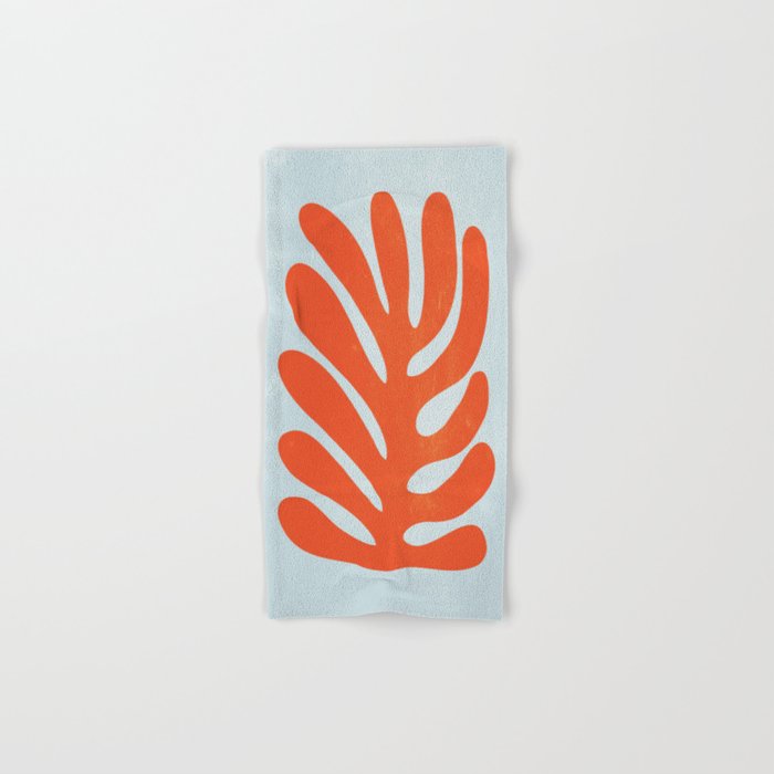 Fire Red: Wild Leaf | Matisse Foliage Paper Cutouts 01 Bath Towel Gallery Image 1