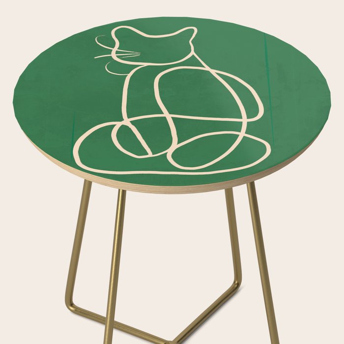 Abstract Line Art Cat 9 Side Table Gallery Image 2