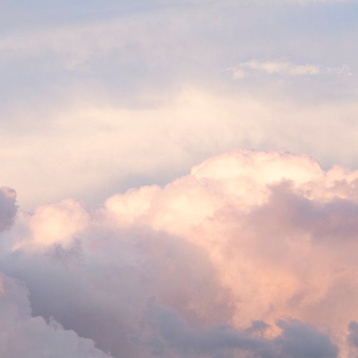 Blush pink clouds in Norway, and dreamy pink and pastel blue - summer sunset nature photography Coffee Mug Gallery Image 2