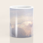 Blush pink clouds in Norway, and dreamy pink and pastel blue - summer sunset nature photography Coffee Mug Gallery Image 4