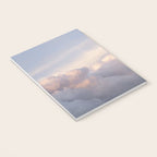Blush pink clouds in Norway, and dreamy pink and pastel blue - summer sunset nature photography Notebook Gallery Image 3