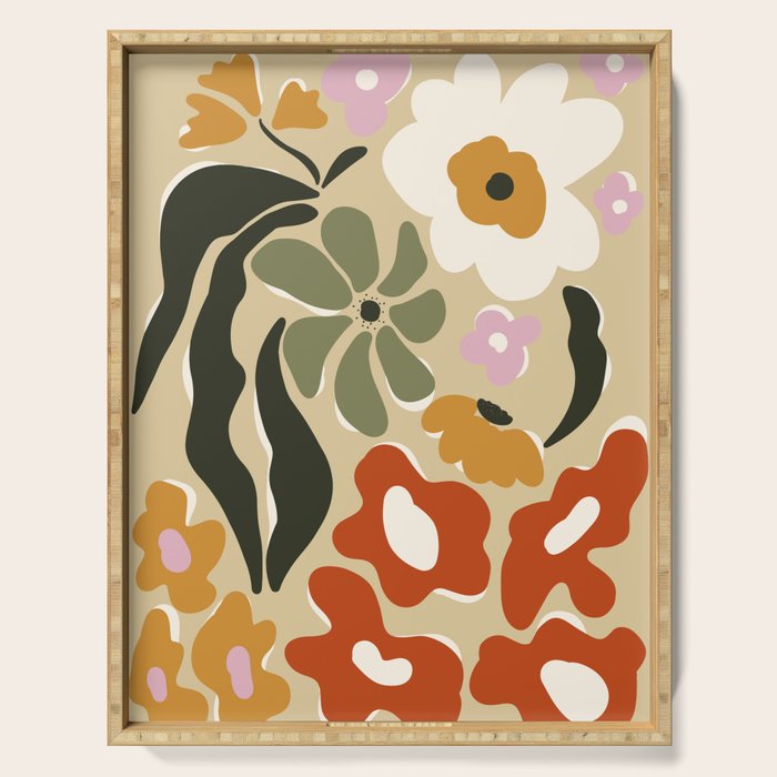 Mid-century garden Serving Tray Gallery Image 1