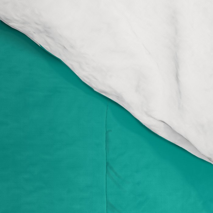 Mid Century Modern Turquoise Square Comforter Gallery Image 4