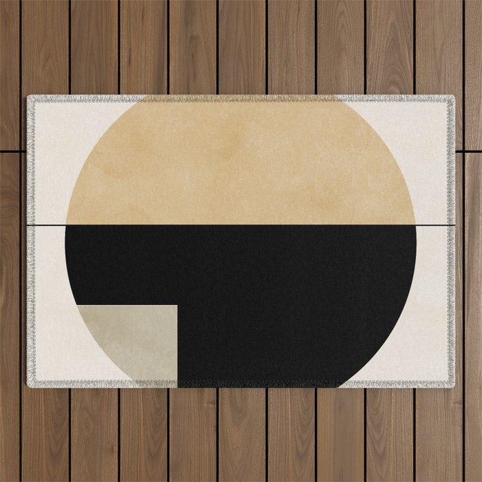 geometric abstract shape Outdoor Rug Gallery Image 1