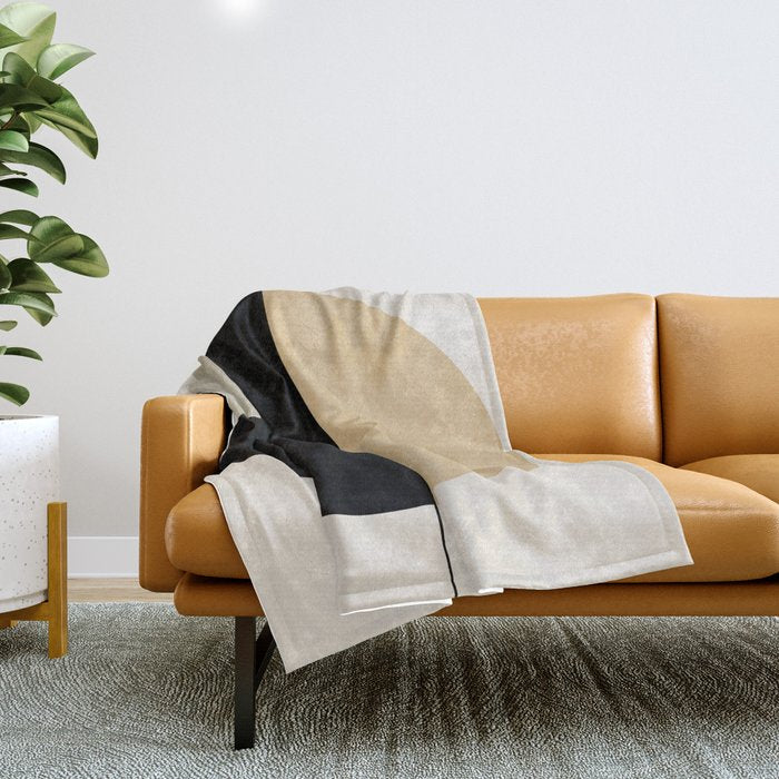 geometric abstract shape Throw Blanket Gallery Image 1