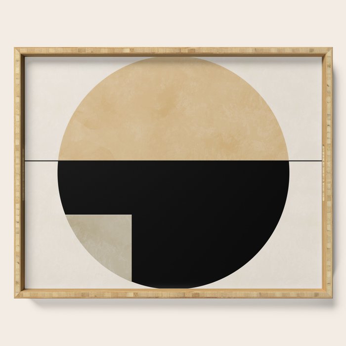 geometric abstract shape Serving Tray Gallery Image 1