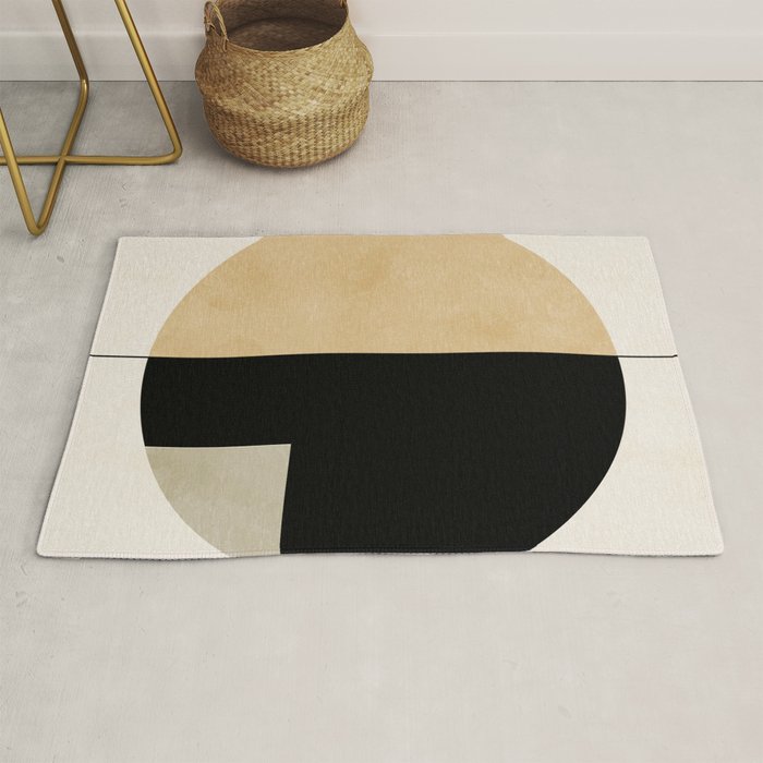 geometric abstract shape Rug Gallery Image 1