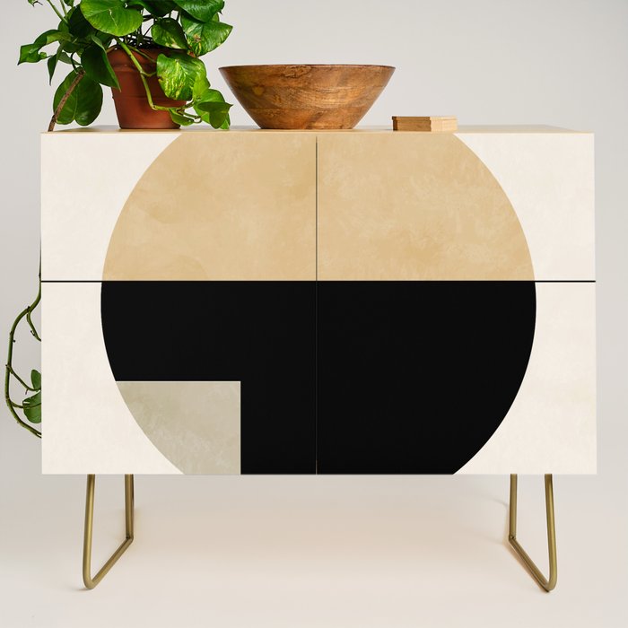 geometric abstract shape Credenza Gallery Image 1