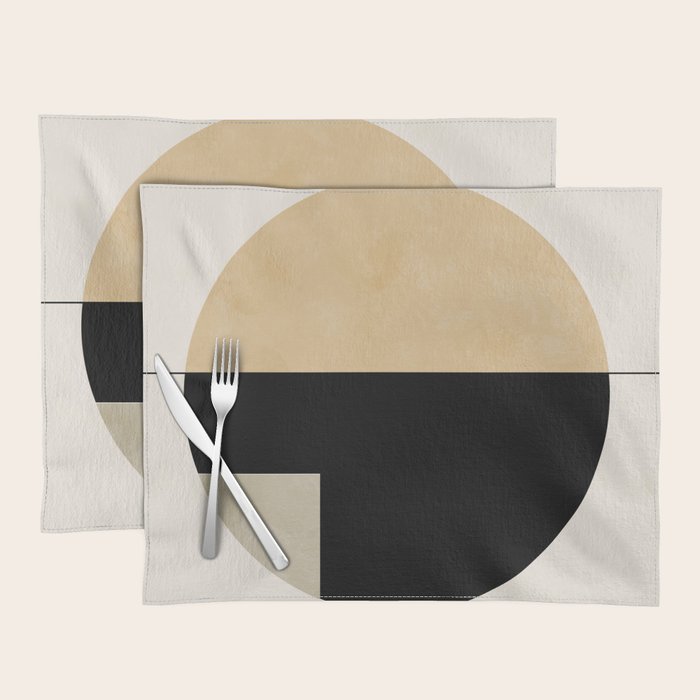 geometric abstract shape Placemat Gallery Image 1