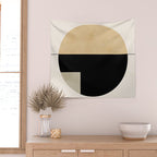 geometric abstract shape Wall Tapestry Gallery Image 2