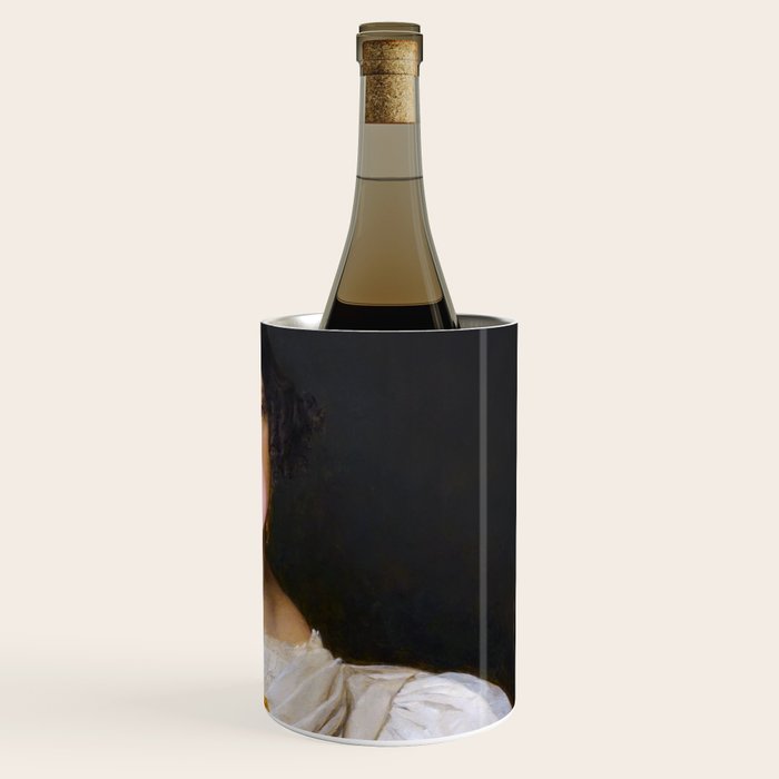 Louise Bubblegum Renaissance Portrait  Eclectic Altered Famous Wall Art Wine Chiller Gallery Image 3