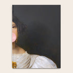Louise Bubblegum Renaissance Portrait  Eclectic Altered Famous Wall Art Notebook Gallery Image 4