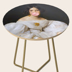 Louise Bubblegum Renaissance Portrait  Eclectic Altered Famous Wall Art Side Table Gallery Image 2