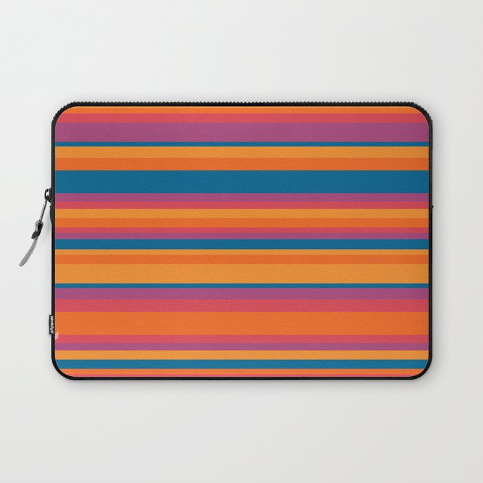 Classic Stripes III - Retro Rainbow  Laptop Sleeve Gallery Image 1