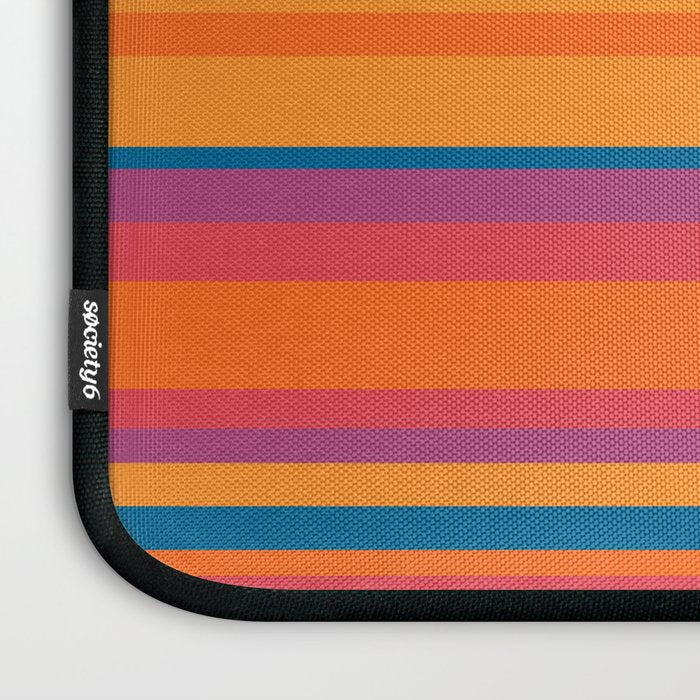 Classic Stripes III - Retro Rainbow  Laptop Sleeve Gallery Image 3