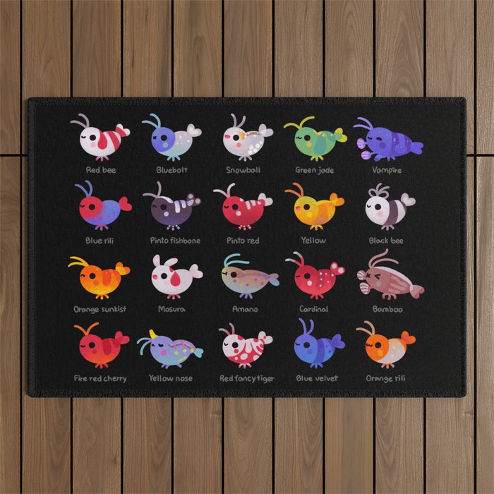 Freshwater shrimp - name Outdoor Rug Gallery Image 1