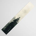 Thick pine forest in the descending mist Table Runner Gallery Image 3