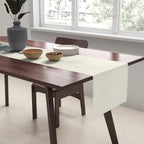 Thick pine forest in the descending mist Table Runner Gallery Image 2