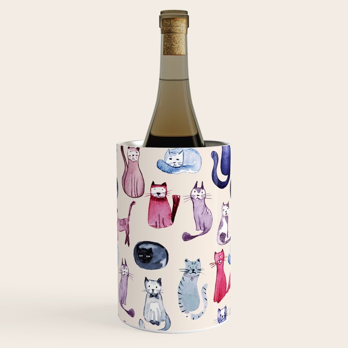 Cats in ink Wine Chiller Gallery Image 1