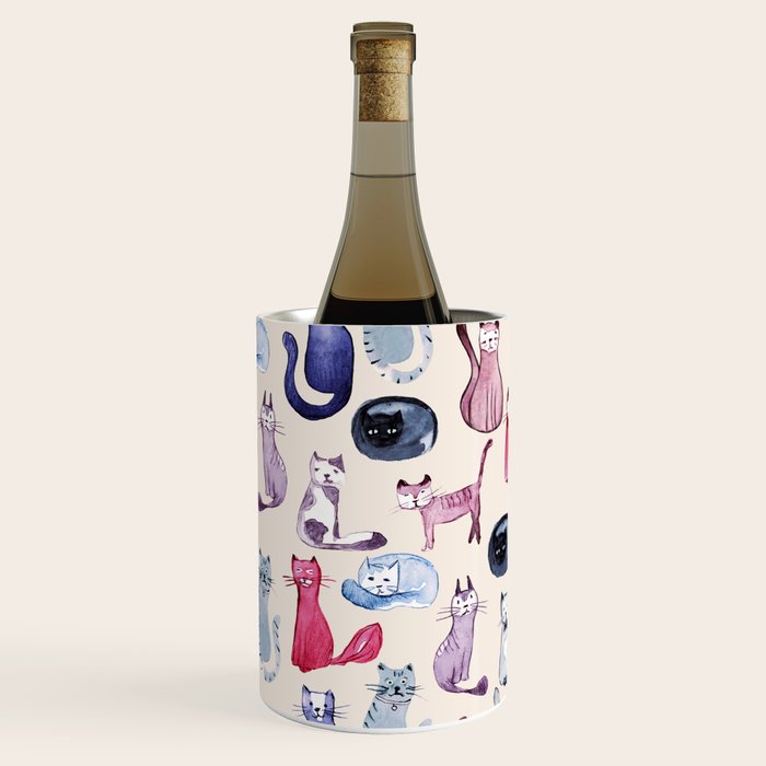 Cats in ink Wine Chiller Gallery Image 2