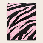 y2k mcbling light pink glitter zebra Notebook Gallery Image 4