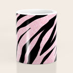 y2k mcbling light pink glitter zebra Coffee Mug Gallery Image 4
